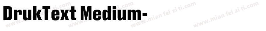 DrukText Medium字体转换